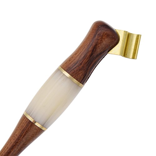 BetterUS Wood English Calligraphy Oblique Dip Pen Nib Holder With Brass Flange Antique Dip Pen
