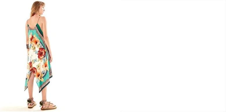 vestido lenco cha de hibisco