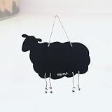 Ciieeo Double-Sided Hanging Blackboard Sign Sheep Pattern Wooden Decor view 8