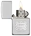 Zippo Bradford PA High Polish Chrome Pocket Lighter, One Size