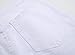 Men's White Ripped Skinny Distressed Destroyed Straight Fit Jeans with Holes