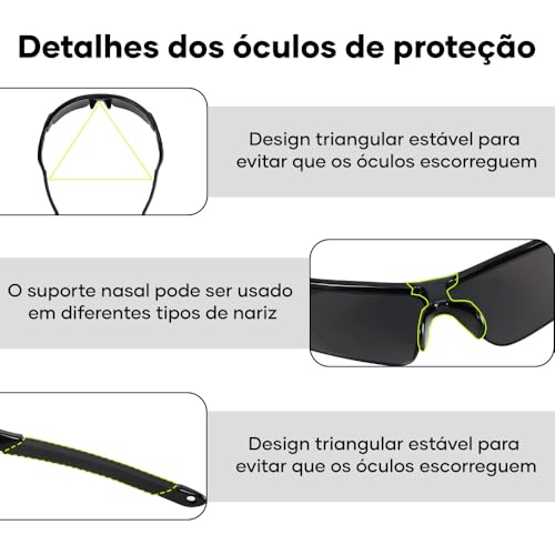 Trailabo Óculos de Sol Esportivos, Óculos de Ciclismo, Proteção UV, com Lentes Âmbar e Cinza, Polarizadas, Adequadas para Ciclismo, Corrida e Atividades ao Ar Livre