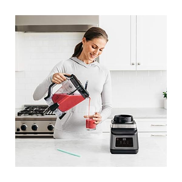 Ninja 2-in-1 Blender with Auto-iQ (BN750UK) 1200 W, 2.1 Litre Jug, 0.7 Litre Cup, Black/Silver