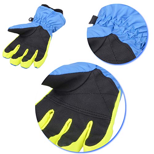 image for Triwonder Ski Snowboard Gloves for Kids - Waterproof Winter Warm Glove
