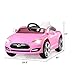 Costzon Kids Ride On Car, 6V Battery Powered Electric Vehicle with 2.4 GHZ Remote Control, Safety Belt, Led Headlights, Horn, Music, Volume Control (Pink)