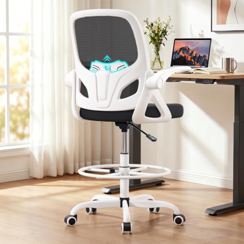 Kensaker Drafting Chair Tall Office Chair Ergonomic