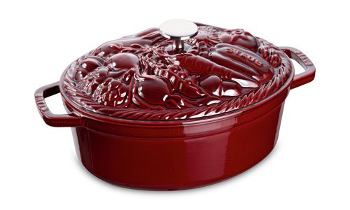 Click Here to See More Images Staub Vegetable Cocotte, Grenadine, 4.25 qt. - Grenadine