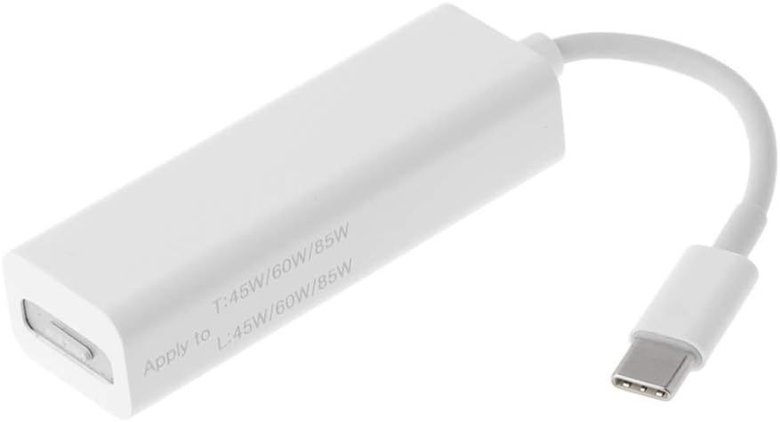 USB C to mag-Safe Adapter to mag-safe2 mag-safe1 Adapter USB C Type-C Charging Adapter Converter for MacBook Pro Chromebook Nintendo Switch USB C Laptops and Devices (White)