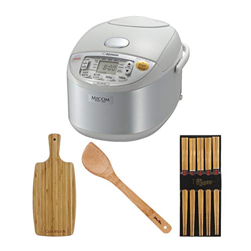 Zojirushi NSYAC10 Umami Rice Cooker and Warmer (Pearl White, 5.5