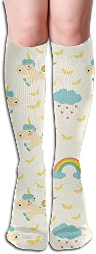 Pirates Diamond Skull Womens Compression Stockings Novelty Knee High Socks Sports Long Sock
