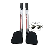 RXL SL Aero Bars TT Bike Armrest Handlebars Carbon Fiber Aerobar Triathlon (Red, 340mm)