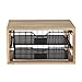 Kate and Laurel Tanner Rustic Wood and Metal Desktop Drawer Organizer Letter Tray