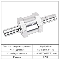 EVIL ENERGY 3/8" Fuel Check Valve One Way Inline