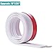 6.56Ft Door Draft Stopper Under Door Seal for Exterior/Interior Doors, Door Sweep Strip Under Door Draft Blocker, Soundproof Door Bottom Weather Stripping, 2