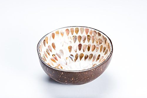 Decorative Coconut Bowl 5.12" Multi Usage For Kitchen, Serving And More 100% Coconut Shell
