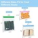 Sindcom Reusable Sandwich Bags,6 Pack (1 Large+3 Medium +2 Small) Stand-Up Freezer Bags for Snacks, Lunch, Leakproof Ziplock for Food Storage, BPA Free