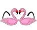 Glittered Flamingo Fanci-frames Party Accessory (1 Count) (1/pkg) Pkg/6