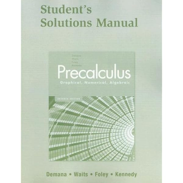 Precalculus: Graphical, Numerical, Algebraic 7E Student Practice