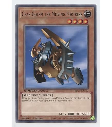 Gear Golem The Moving Fortress - SBC1-ENF02 - Common