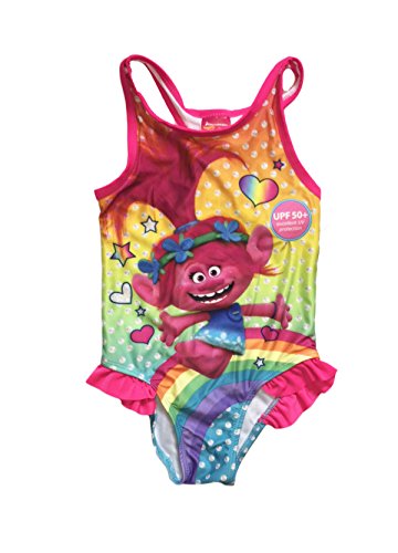 Fashion Toddler Girls Trolls 1 Piece Swimsuit - 4T,Pink