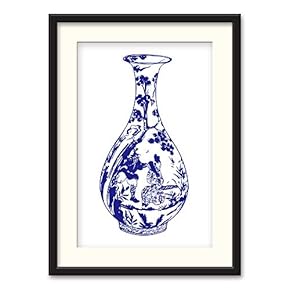 Black Paper Framed Canvas Wall Art for Living Room, Bedroom China Style Canvas Prints for Home Decoration Ready to Hanging - 23x31 inches