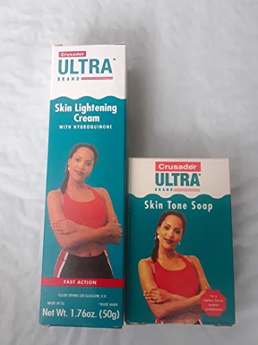 Crusader Ultra Skin Lightening Cream 1.76 oz & Skin Tone Soap 2.85 oz