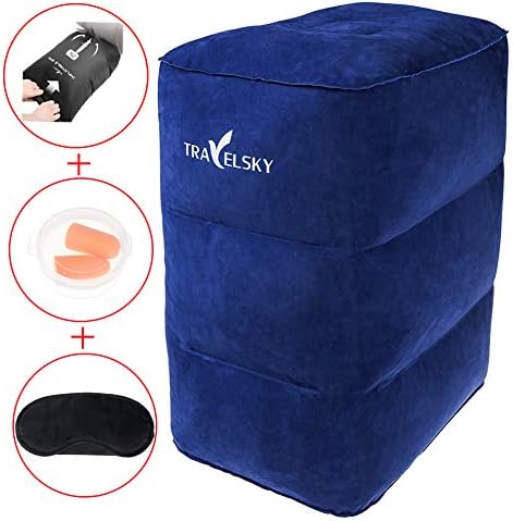 スポンサー プロダクト フットレスト 足置き オットマン エアー オットマン クッション B07x3bfrdh 携帯しやすい フラット 大型家電 足枕 飛行機 車 オフィス エコノミー症候群対策 旅行用便利グッズ 収納袋付き Mankn B07x3bfrdh 新作製品 世界最高品質人気 正規品