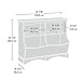 Sauder Harbor View Bin Bookcase, Salt Oak finish