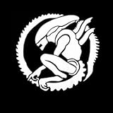 Alien Movie Alien Xenomorph Vinyl Decal Sticker|Cars Trucks Vans Walls Laptops Cups|WHITE|5.5 In|KCD790