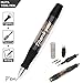 Thank You Gifts 7-in-1 MULTI TOOL PEN with Light, Practical Cool Gifts for Men Dad Husband Friends Family at Fathers day Birthday Farewell Christmas New year (Black)