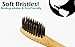 Bamboo Toothbrush With Charcoal Infused Soft Bristles Made From Naturally Organic, Eco-Friendly & Biodegradable Materials (4 Pack)