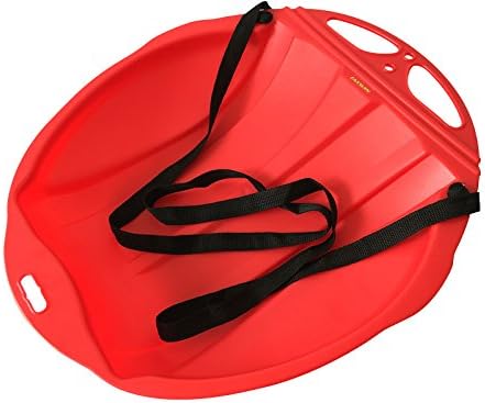 LAXWIN SN01 Snow Sled For Kids, Winter Toboggan, Snow Toys, Grass Skiing Board And Sliding Sand Plate Sports &amp; Outdoors Toys &amp; Games For Kids And Teenager (Red)