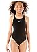 Speedo Girls Endurance Plus Medalist Swimsuit in Black or Red