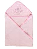 Bamboo Hooded Bath Towel Large for Newborn, Infant and Toddler, Organic, Soft, Antibacterial, Hypoallergenic and Odor Resistant (Pink)
