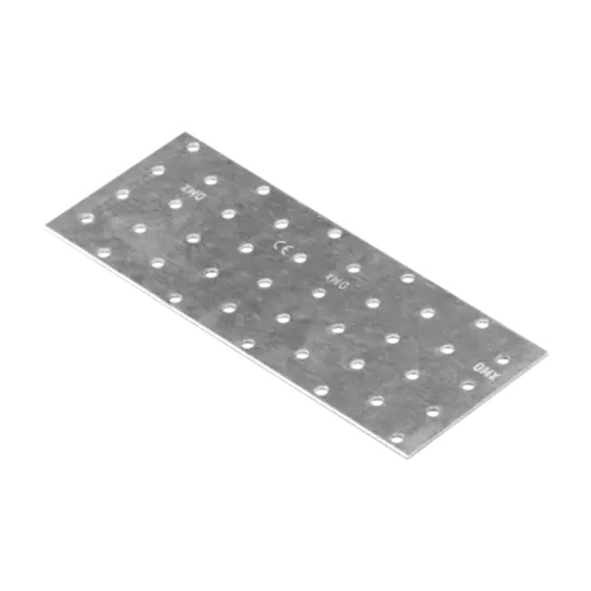 80mm x 200mm Galvanised Perforated Flat Plate Connector Joining Plates Metal Brace Brackets for Wood 2mm Thick Steel PP9 (Pack of 10) L03-06ABC