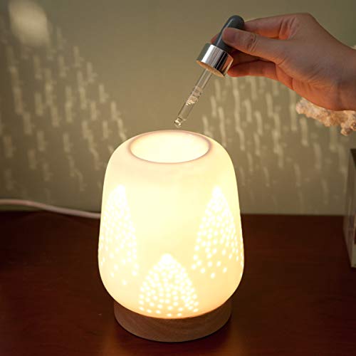 Ceramic Electric Candle Warmer Firework Essential Oil Warmer Decoration for Home Office - Thumbnail 3