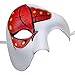 Phantom of The Opera Mask DIY White Mask Half Face Venetian Masquerade Mask for Halloween Mardi Gras