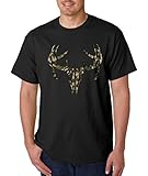 Deer Skull Green Camo T-shirt Lucky Hunting Shirt Shirts
