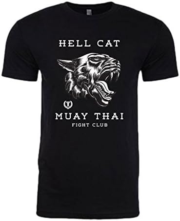 Triumph United Muay Hell Cat Muay Thai Premium Tee Shirt Black Small