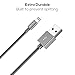 Apple MFI Certified Lightning to USB Cable - Crave Premium Nylon Braided Cable 4 FT - Slate