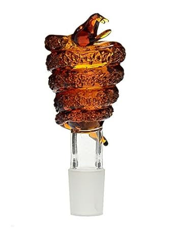 Viper Glaskopf goldbraun für Bongs mit 18,8mm Schliff - head&nature Bong-Kollektion