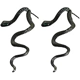 Gothic Snake Drop Stud Earrings for Women Punk Retro Rock Halloween Drop Earrings Vintage Animal Serpent Jewelry Gift