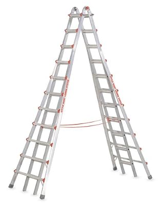 Little Giant Ladders 10121 SkyScraper 300-Pound Duty Rating Adjustable Stepladder, 21-Foot