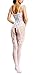 Amoretu Women's Tight Lingerie Fishnet Crotchless Bodystocking Bodysuit White