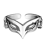 4PCS Anime P5 Joker Mask Ring 925 Sterling Silver