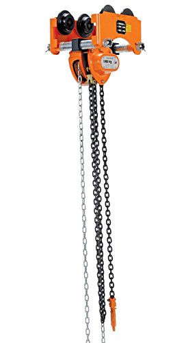 image for Vestil LOW-2P Push Low Headroom Combination Chain Hoist/Trolley, 2000 