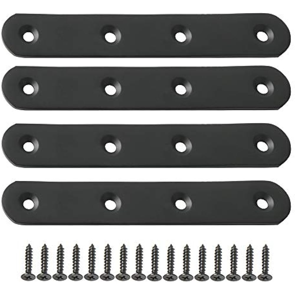 Alise 5Inch Length Stainless Steel Flat Straight Brace Brackets