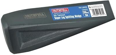 Faithfull FAILSW8S Twisted Super Log Splitting Wedge 200mm Grey