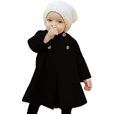 JEELLIGULAR Toddler Baby Girl Coats Kids Cloak Button Warm Thick Jacket Clothes Baby Fall Winter Outwear Clothes Set