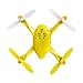 Tekstra Hubsan Spyder Micro Drone RC Quadcopter, Beginner Drone with Remote Controller, Magnetic Yellow
